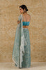 Sage Green Silk Organza Saree