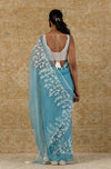 Sobhita Dhulipala in Ice Blue Silk Organza Saree