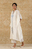 Ivory Blue Chanderi Kaftan Set