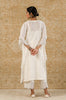 Ivory Blue Chanderi Kaftan Set
