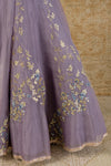 Lilac Silk Organza Lehenga