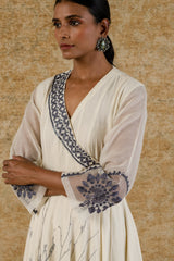 Alia Bhatt In Ivory Angrakha Kurta Set