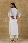 Ivory Kota Hand Paint Kurta Set