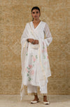 Ivory Kota Hand Paint Kurta Set