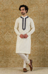 Ivory Chanderi Kurta Set