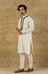 Ivory Chanderi Kurta Set