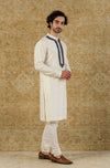 Ivory Chanderi Kurta Set