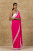 Fuchsia Georgette Saree
