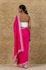 Fuchsia Georgette Saree