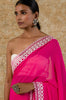 Fuchsia Georgette Saree