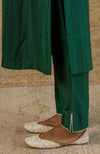 Emerald Green Pin Tuck Emboridered Kurta Set