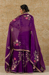 Purple Georgette Lehenga Set