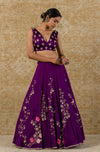 Purple Georgette Lehenga Set