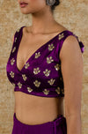 Purple Georgette Lehenga Set