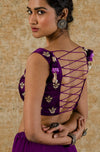 Purple Georgette Lehenga Set