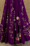 Purple Georgette Lehenga Set