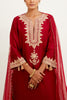 Maroon Dori Embroidered Kurta Set