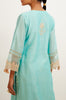 Turquoise Blue Dori Embroidered Kurta Set