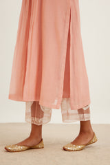 Blush Pink Chanderi Kurta Set