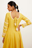Yellow Chanderi Anarkali Set