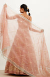 Rose Organza Lehenga Set