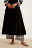 Black Chanderi Anarkali Set