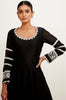 Black Chanderi Anarkali Set