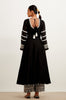 Black Chanderi Anarkali Set