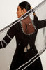 Black Chanderi Anarkali Set