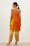 Saffron Zari Embroidered Velvet Salwar Set