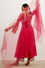 Fuchsia Pink Dori Embroidered Anarkali Set