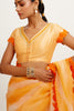Orange Tie-Dye Saree