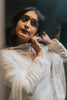 Niharika NM in Ivory Chanderi Anarkali Set