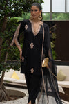 Alisha Pekha in Black Sequins Embroidered Dhoti Set