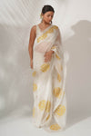Alia Bhatt in Ivory Silk Organza Saree