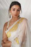 Alia Bhatt in Ivory Silk Organza Saree