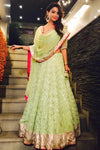 Adaa Khan In Green Gota Patti Embroidered Lehenga Set
