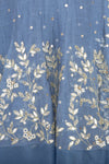 Airforce Blue Angrakha Kurta with Sharara - devnaagri