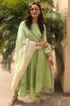 Alia Bhatt In Green Angrakha Kurta with Churidar
