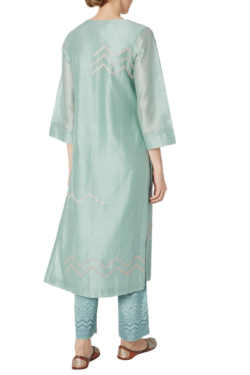 Aqua Blue Kurta Set