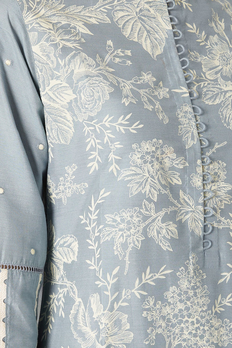 Ash Blue Kurta Set