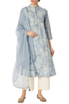 Ash Blue Kurta Set