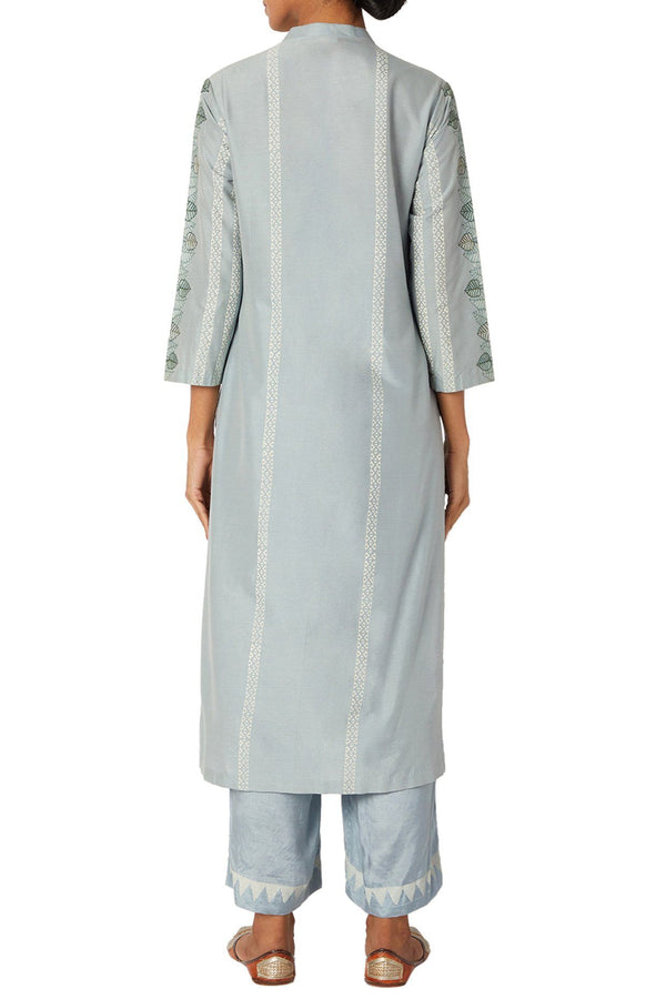 Ash Blue Kurta Set