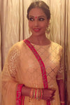 Bipasha Basu Singh Grover In Mango Yellow Gota Patti and Embroidered Anarkali Set