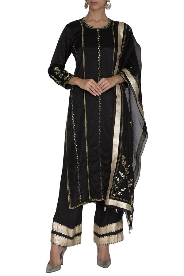Black Kurta Set - devnaagri