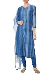 Blue Tie-Dye Kurta Set