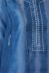 Blue Tie-Dye Kurta Set