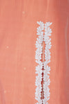 Coral Straight kurta with Block Printed Pallazo - devnaagri