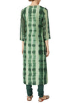 Green Tie-Dye Kurta Set