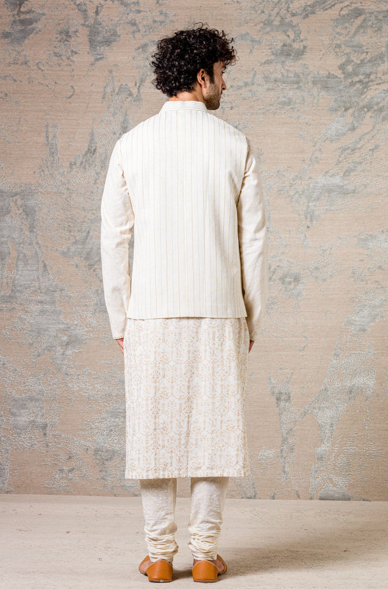 Ivory Kurta & Jacket Set
